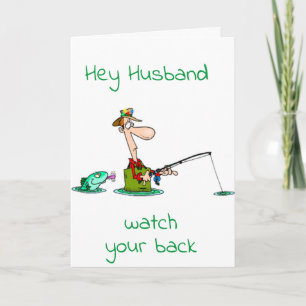 CARTÃO ***HAPPY FATHER'S DAY*** HUSBAND CATCH THE BIG ONE