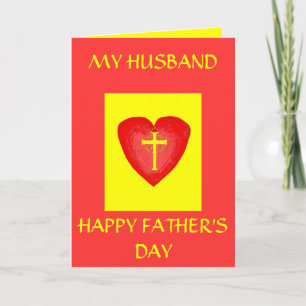 CARTÃO HAPPY FATHER'S DAY, MY HUSBAND