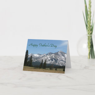 Cartão Happy Father's Day Sierra Nevada Mountains Card
