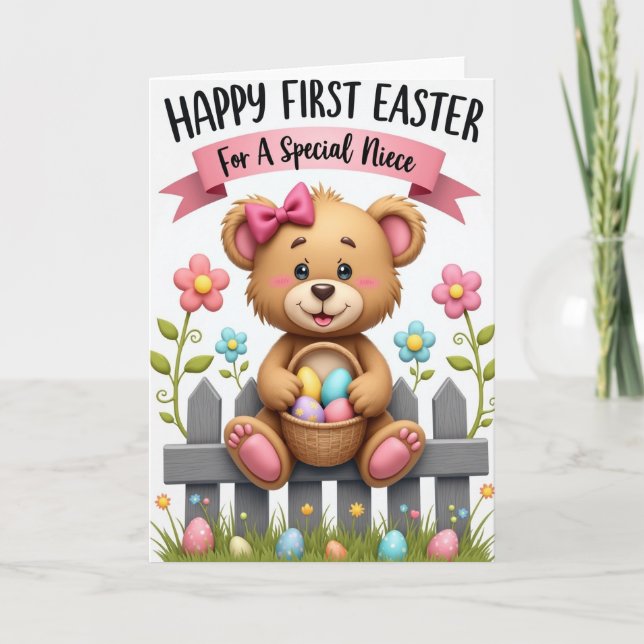 Cartão Happy First Easter Niece Card (Frente)