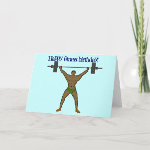 Cartão Happy fitness birthday Card
