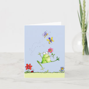 Cartão Happy Frog - Note Card
