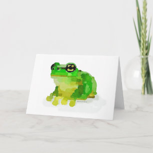 Cartão Happy Frog Watercolor Greeting Card