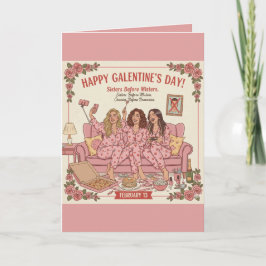 Cartão Happy Galentine's Day Greeting Card