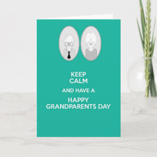 Cartão Happy Grandparents Day Keep calm