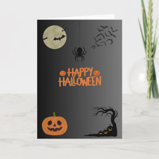 Cartão Happy Halloween Black