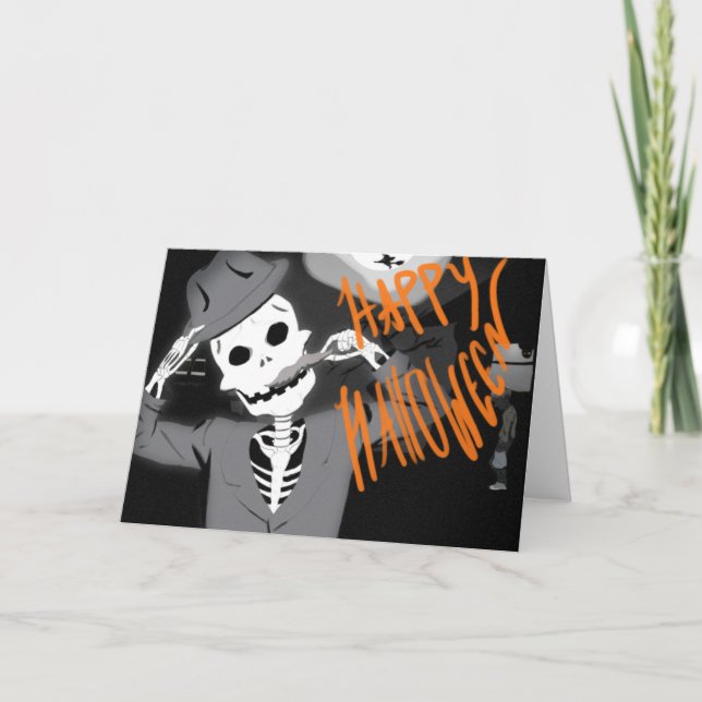 Cartão Happy Halloween Holiday Card (Frente)