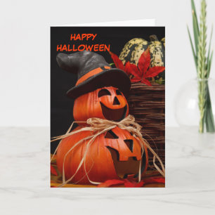 Cartão happy halloween pumpkin Greeting Card