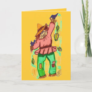 Cartão HAPPY HALLOWEEN SCARECROW card