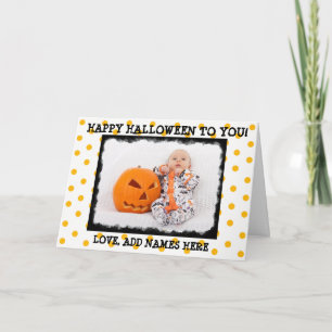 Cartão Happy Halloween to you, Personalized Photo Card