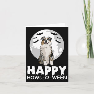 Cartão Happy Howl-o-between Lazy Halloween Costume Cute D