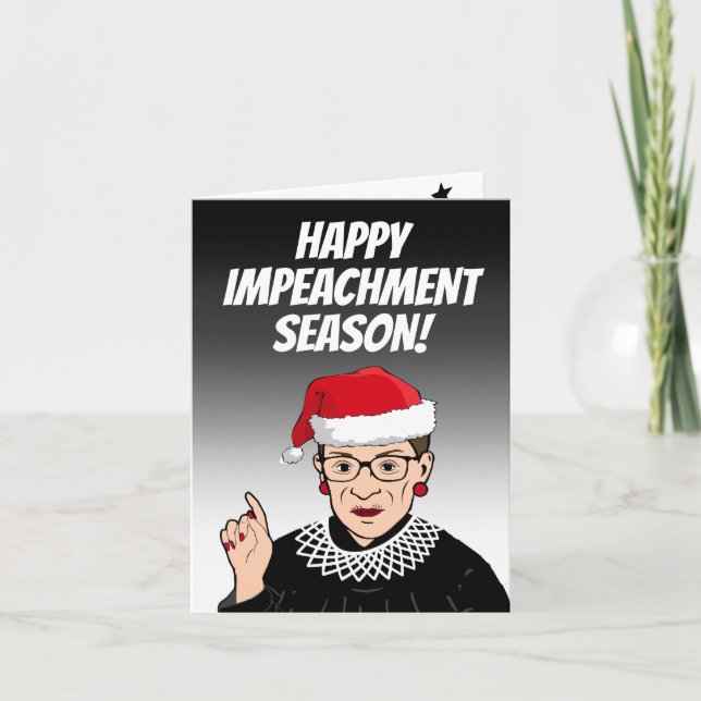 Cartão Happy Impeachment Season da RBG (Frente)