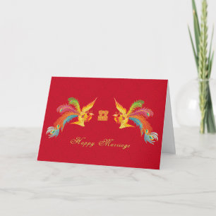 Cartão Happy Marriage Greeting Card