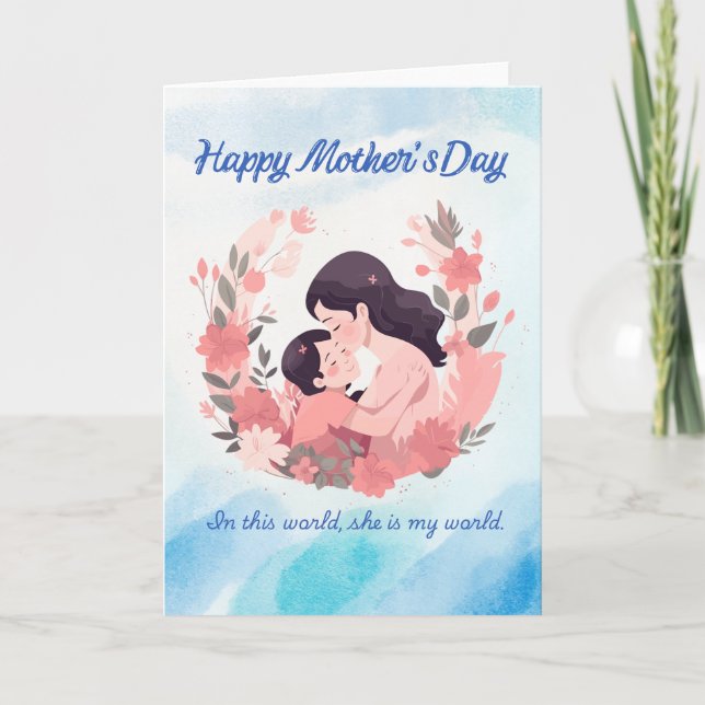 Cartão Happy Mother’s Day Floral Card (Frente)