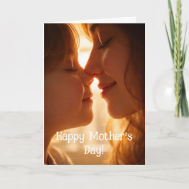 Cartão Happy Mothers Day Card - Adorable image From child