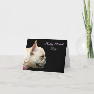 Cartão Happy Mother's Day French Bulldog notecard