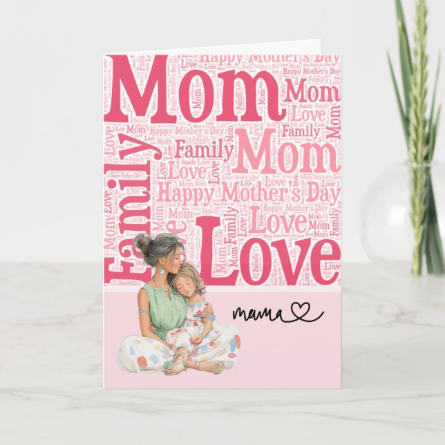 Cartão Happy Mother's Day from Husband (Frente)