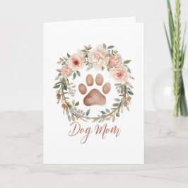 Cartão Happy Mother's Day From The Dog Watercolor Floral