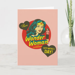 Cartão Happy Mother's Day From Wonder Woman