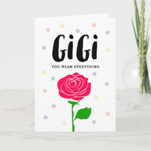 Cartão Happy Mother's Day, Gigi, You Mean Everything