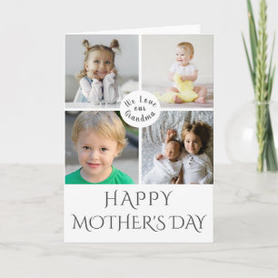 Cartão Happy Mother's Day Grandma Photo Collage