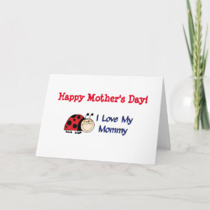 Cartão Happy Mothers Day Mommy - Ladybug