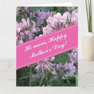 Cartão Happy Mother's Day oversized floral greeting card