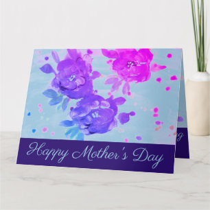 Cartão Happy Mothers Day Rose Greeting Card