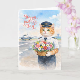 Cartão Happy Mother's Day with flowers from Pilot