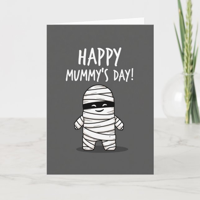 Cartão Happy Mummys Day Cute Art Card (Frente)