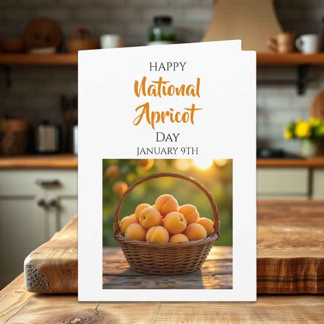 Cartão Happy National Apricot Day | January 9th (Criador carregado)