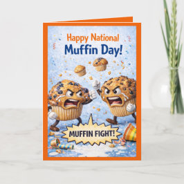 Cartão Happy National Muffin Day Greeting Card, Feb 20th