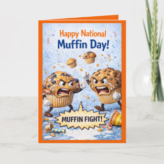 Cartão Happy National Muffin Day Greeting Card, Feb 20th