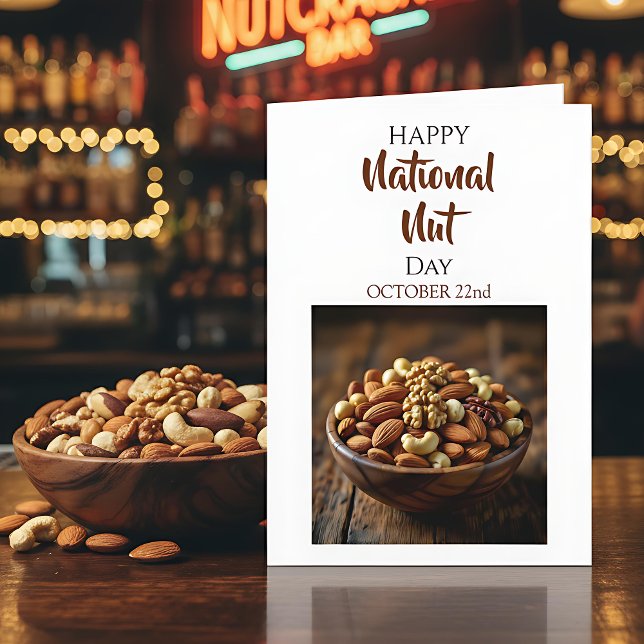 Cartão Happy National Nut Day | October 22nd  (Criador carregado)