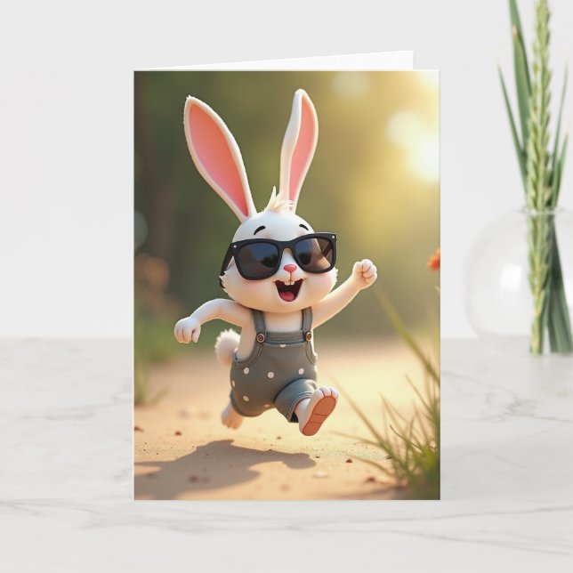 Cartão Happy Rabbit Adventure Card (Frente)