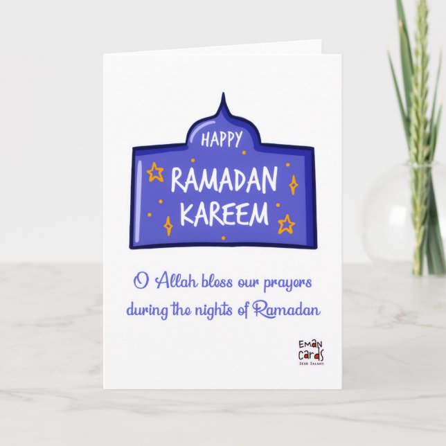 Cartão Happy Ramadan Kareem (Frente)