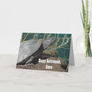 Cartão Happy Retirement Humorous Turtle Speed Coworker