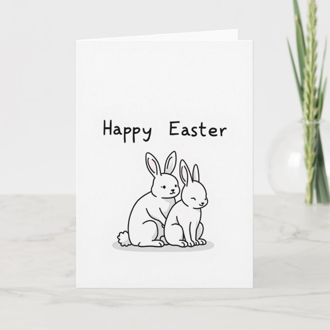 Cartão Happy Season Rabbit Friend Card (Frente)