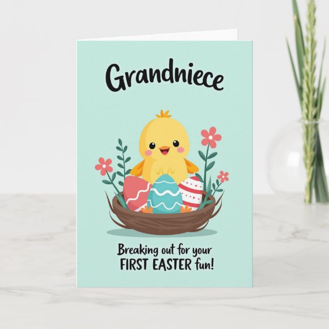 Cartão Happy Spring Fledgling Nest Card (Frente)