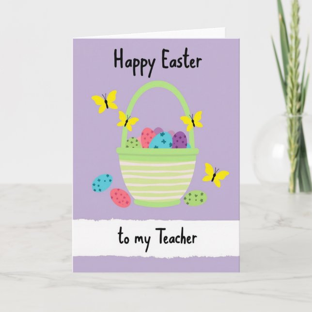 Cartão Happy Spring Teacher Card (Frente)