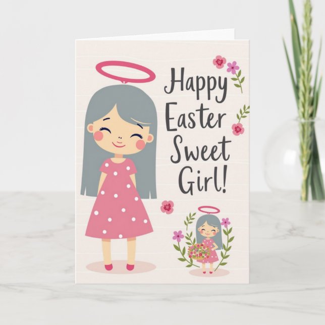 Cartão Happy Spring Young Person Card (Frente)