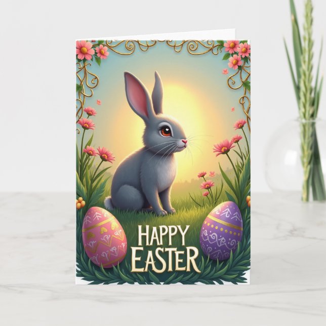 Cartão Happy Springtime Animal Card (Frente)