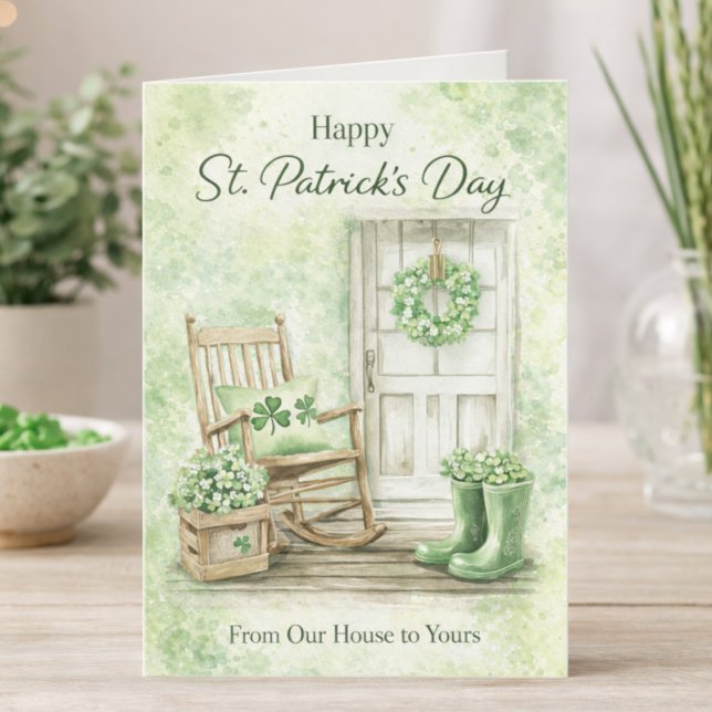 Cartão Happy St. Patrick's Day Card | From Our House (Criador carregado)