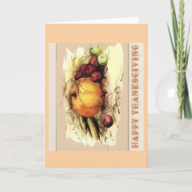 Cartão Happy Thanksgiving Greeting Card (Frente)