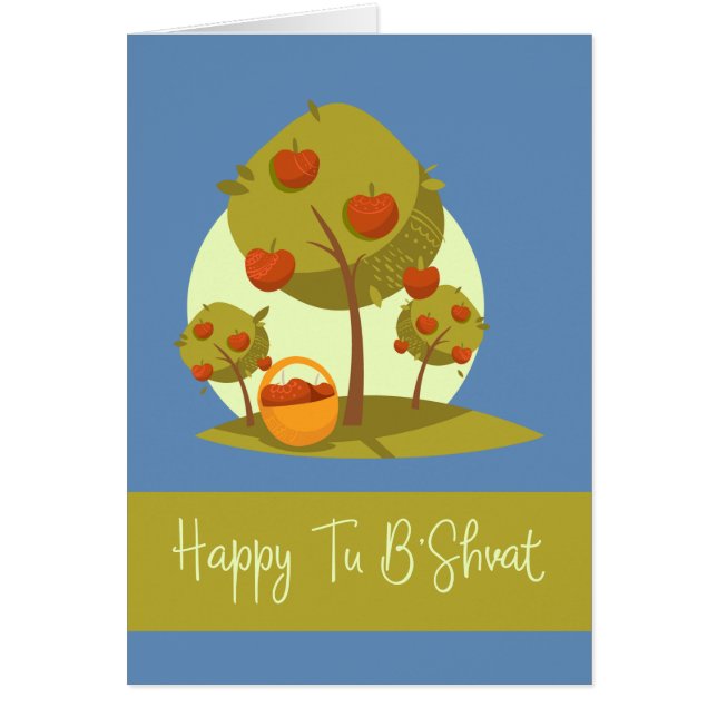 Cartão Happy Tu B'Shvat (Frente)