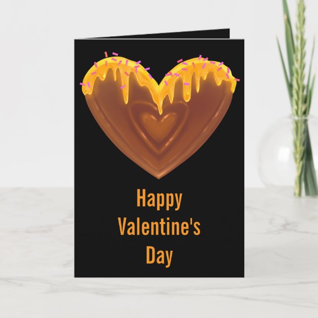 Cartão Happy Valentine’s Day Card Cute Sweet Heart Honey (Frente)