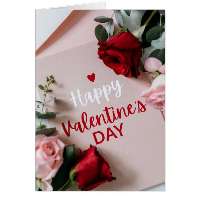 Cartão Happy Valentine's Day (Frente)