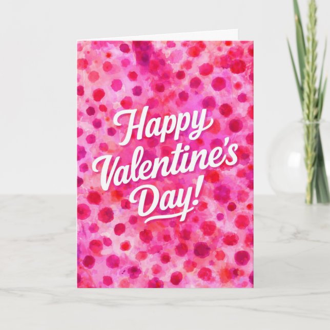 Cartão Happy Valentine's Day (Frente)