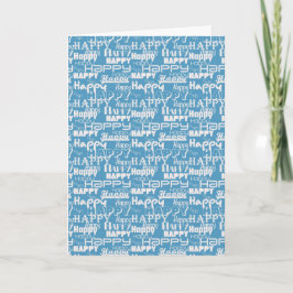 Cartão Happy Words Aqua