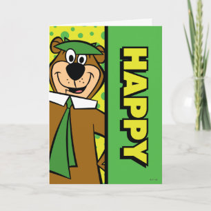 Cartão Happy Yogi Bear